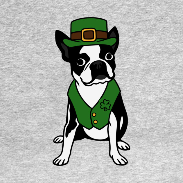 Leprechaun Boston Terrier St Patrick’s Day Dog by DonWillisJrArt