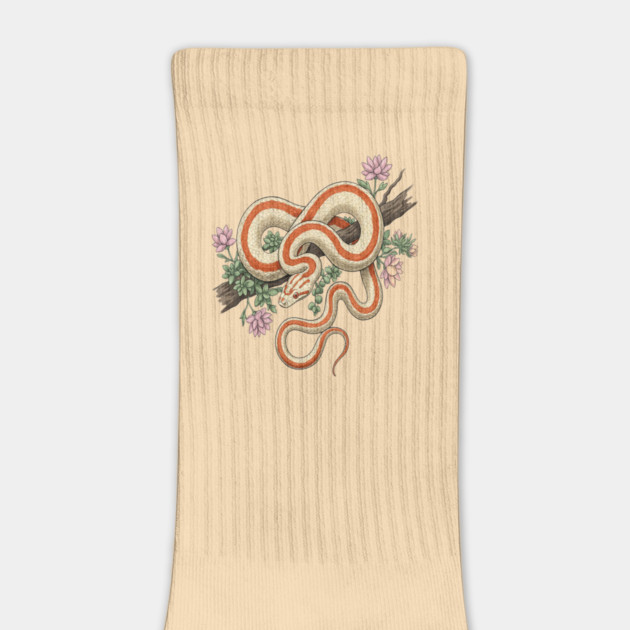 Rosy Boa Vintage Snake Illustration by BirdsnStuff