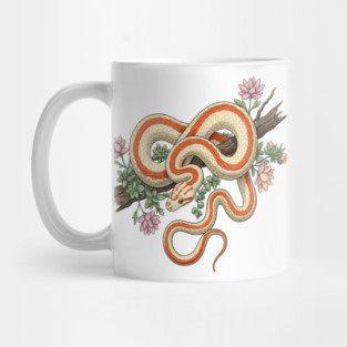 Rosy Boa Vintage Snake Illustration Mug