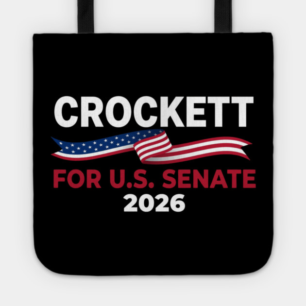Crockett For U.S. Senate 2026 Patriotic Political Tote by ArtistTee ⭐⭐⭐⭐⭐