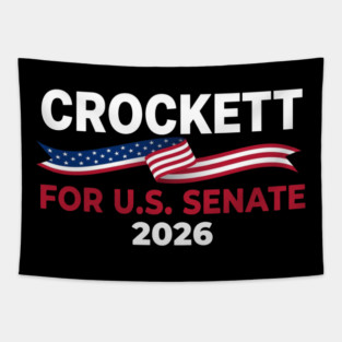 Crockett For U.S. Senate 2026 Patriotic Political Tapestry