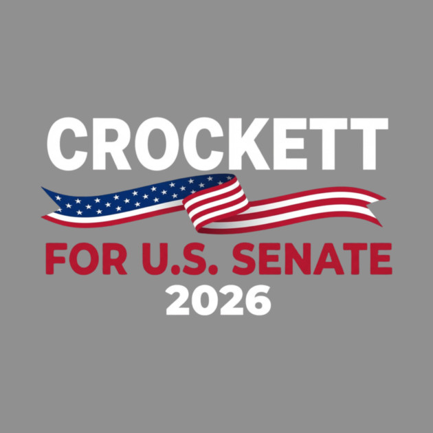 Crockett For U.S. Senate 2026 Patriotic Political by ArtistTee ⭐⭐⭐⭐⭐