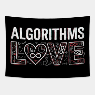 Algorithms Love Math Nerd Tapestry