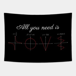 All You Need Is Love Mathematics Nerd Tapestry