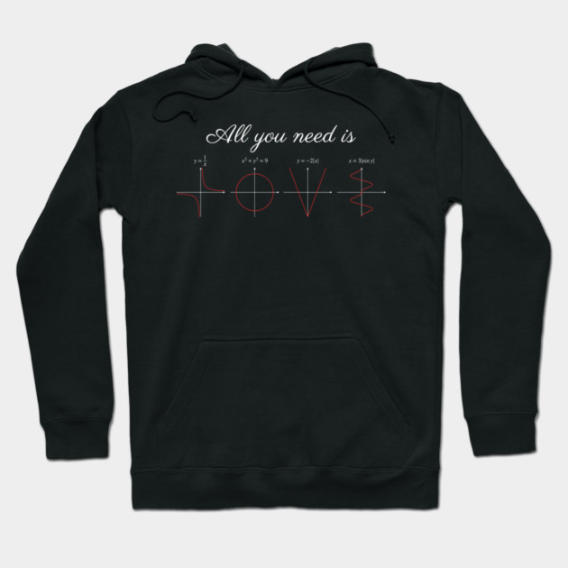 All You Need Is Love Mathematics Nerd Hoodie by ArtistTee ⭐⭐⭐⭐⭐