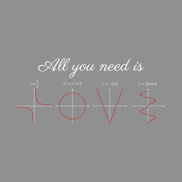 All You Need Is Love Mathematics Nerd by ArtistTee ⭐⭐⭐⭐⭐
