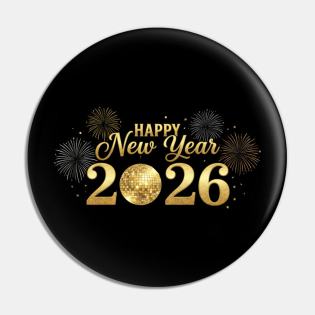Happy New Year 2026 Cryptocurrency Future Pin by ArtistTee ⭐⭐⭐⭐⭐