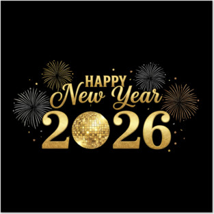 Happy New Year 2026 Cryptocurrency Future Posters and Art