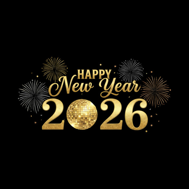 Happy New Year 2026 Cryptocurrency Future by ArtistTee ⭐⭐⭐⭐⭐