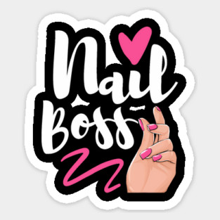 Nail Boss Manicurist Nail Tech Artist Salon Sticker