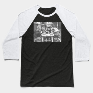 Cat Gang Street Food Baseball T-Shirt