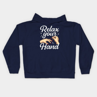 Relax Your Hand Nail Tech Manicurist Salon Kids Hoodie