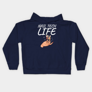 Nail Tech Life Manicurist Beautician Salon Kids Hoodie