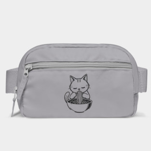 Cat Eating Ramen, Japanese Kawaii Anime for Cat Lovers, Men, Women, Kids Bag