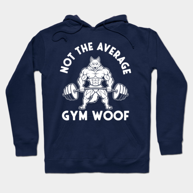 Hilarious Gym Woof Hoodie by enrynz