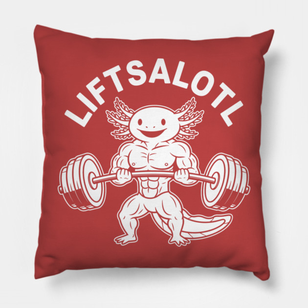 LiftsAlotl Pillow by enrynz
