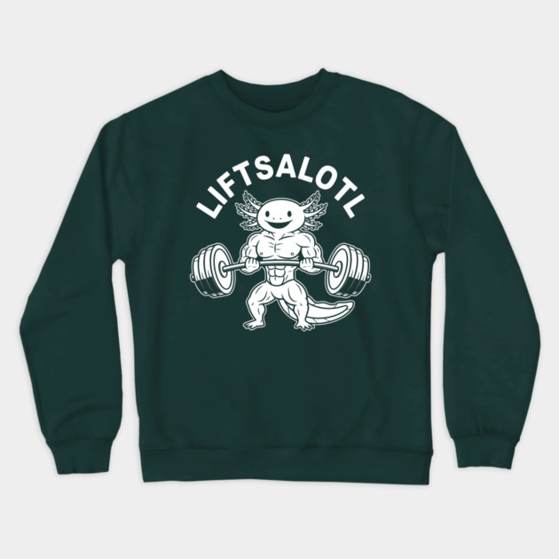 LiftsAlotl Crewneck Sweatshirt by enrynz