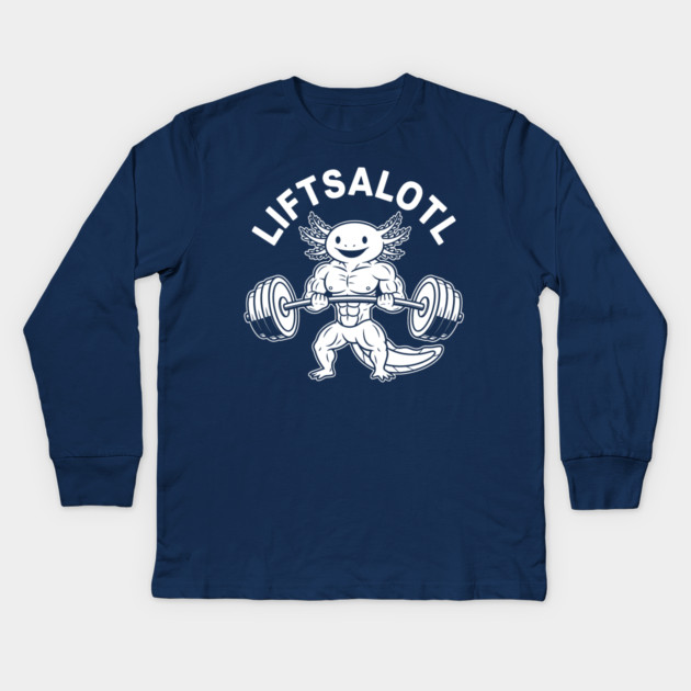 LiftsAlotl Kids Long Sleeve T-Shirt by enrynz