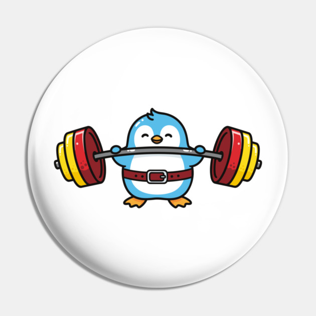 Penguin Powerlifter Pin by enrynz