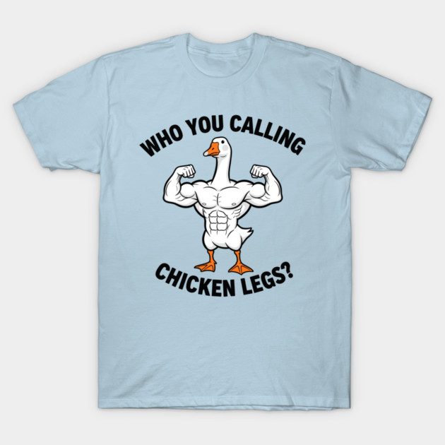 Funny Bodybuilding Duck T-Shirt by enrynz