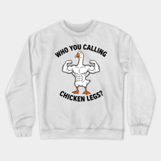 Funny Bodybuilding Duck Crewneck Sweatshirt