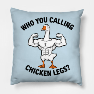 Funny Bodybuilding Duck Pillow