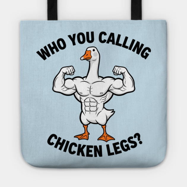 Funny Bodybuilding Duck Tote by enrynz