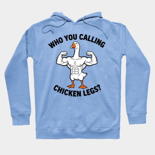 Funny Bodybuilding Duck Hoodie by enrynz