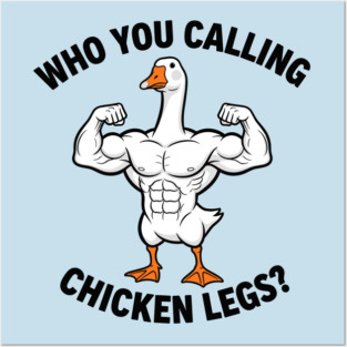 Funny Bodybuilding Duck Posters and Art