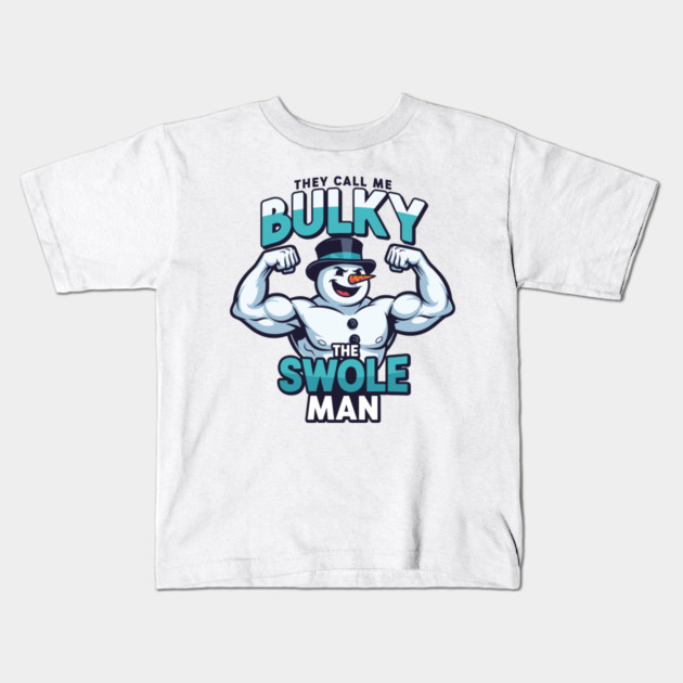 Bulky The Swole Man Kids T-Shirt by enrynz