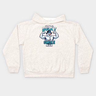 Bulky The Swole Man Kids Hoodie