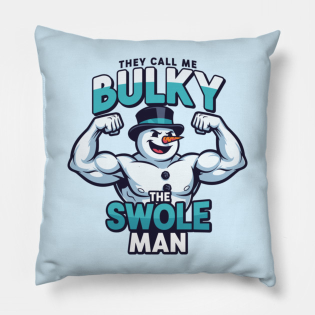 Bulky The Swole Man Pillow by enrynz