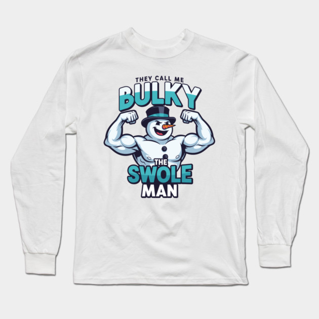 Bulky The Swole Man Long Sleeve T-Shirt by enrynz