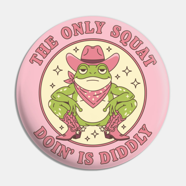 Squatchin' Cowboy Frog Pin by enrynz