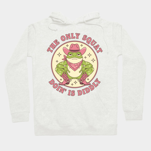 Squatchin' Cowboy Frog Hoodie by enrynz