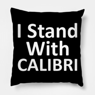 I Stand With CALIBRI, show your font support Pillow