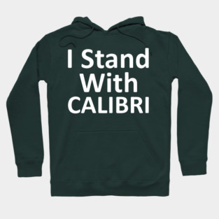 I Stand With CALIBRI, show your font support Hoodie