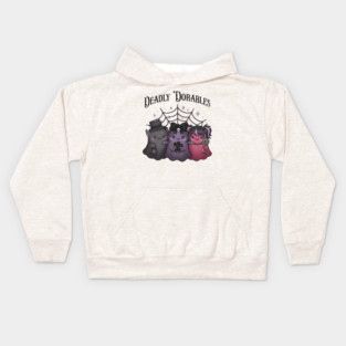 Cute Little "Deadly 'Dorables" Adorable Goth Monsters Kids Hoodie
