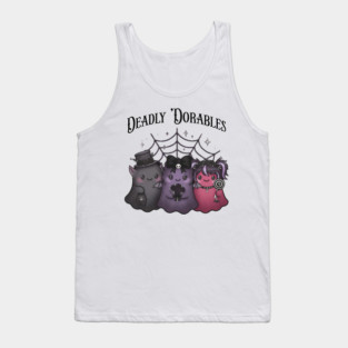 Cute Little "Deadly 'Dorables" Adorable Goth Monsters Tank Top