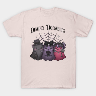 Cute Little "Deadly 'Dorables" Adorable Goth Monsters T-Shirt