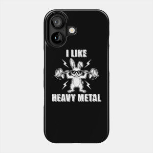 I Like Heavy Metal Bunny Phone Case