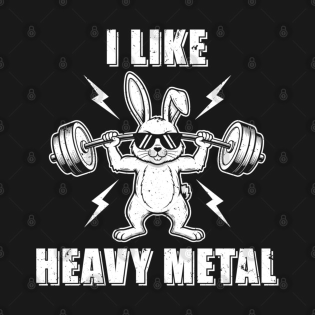 I Like Heavy Metal Bunny by enrynz