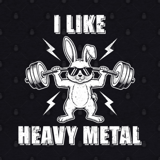 I Like Heavy Metal Bunny by enrynz