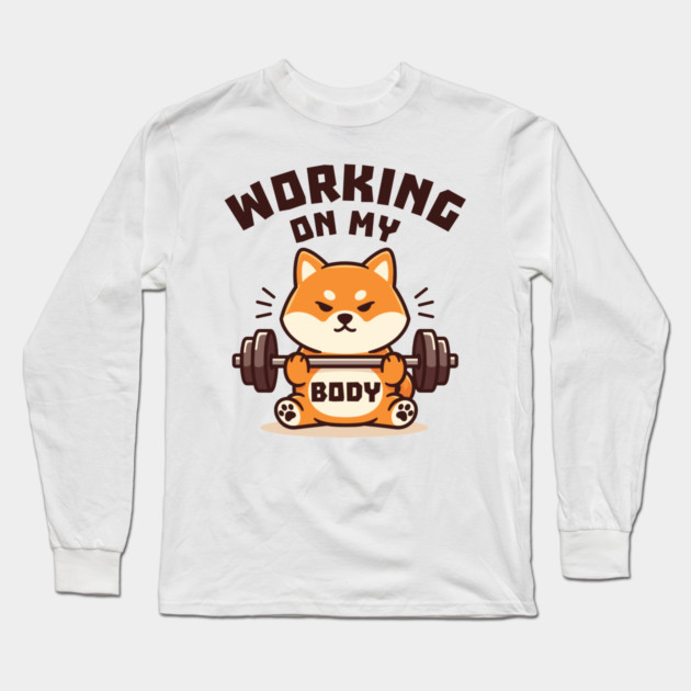Working On My Body Long Sleeve T-Shirt by enrynz