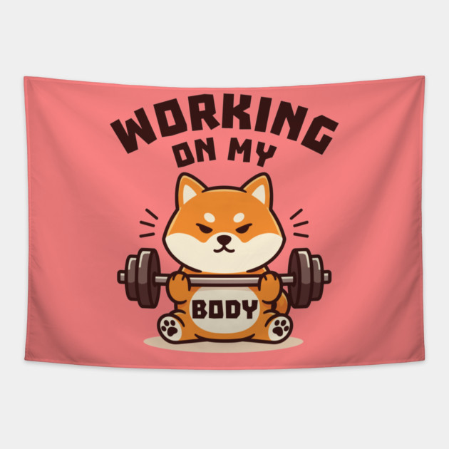 Working On My Body Tapestry by enrynz