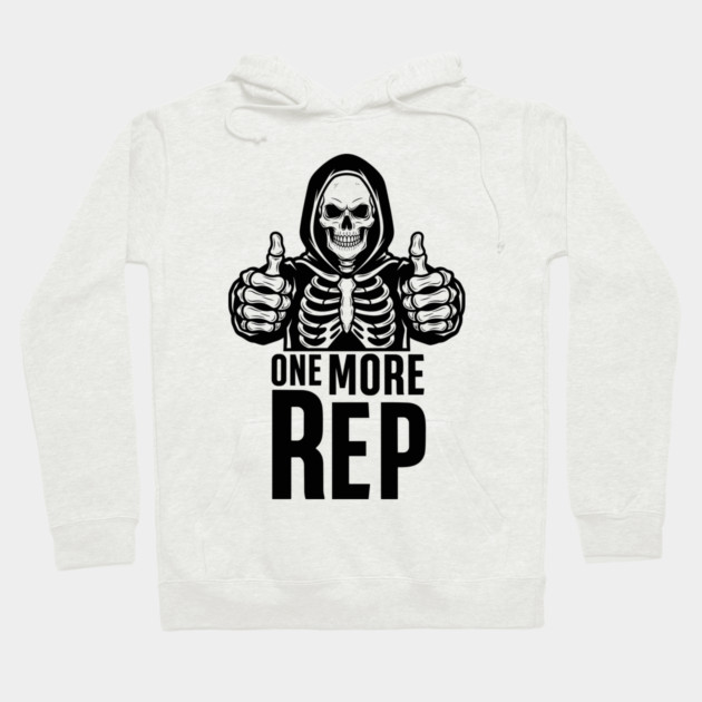 One More Rep Motivation Hoodie by enrynz