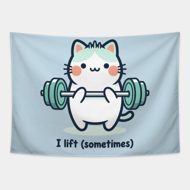 I Lift (Sometimes) Tapestry by enrynz