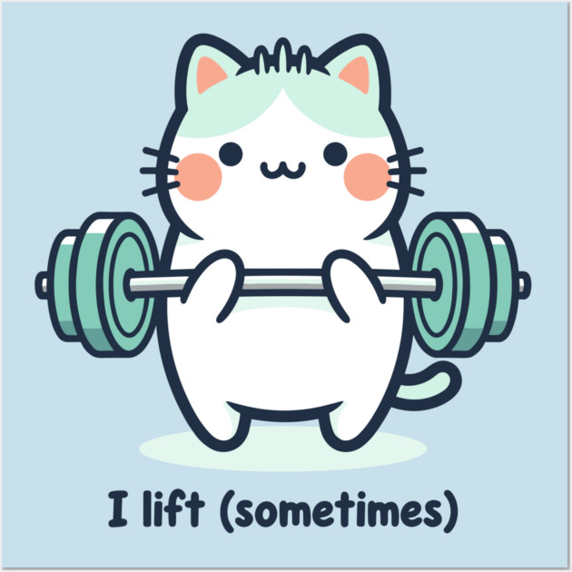 I Lift (Sometimes) Wall Art by enrynz