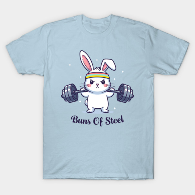 Bunny Buns Of Steel T-Shirt by enrynz