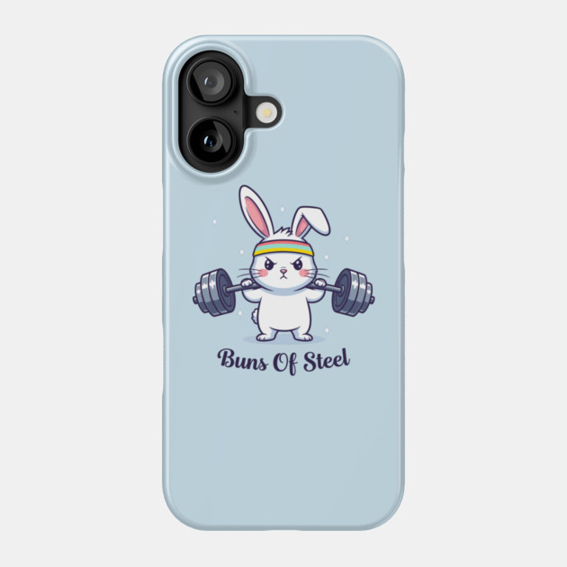 Bunny Buns Of Steel Phone Case by enrynz